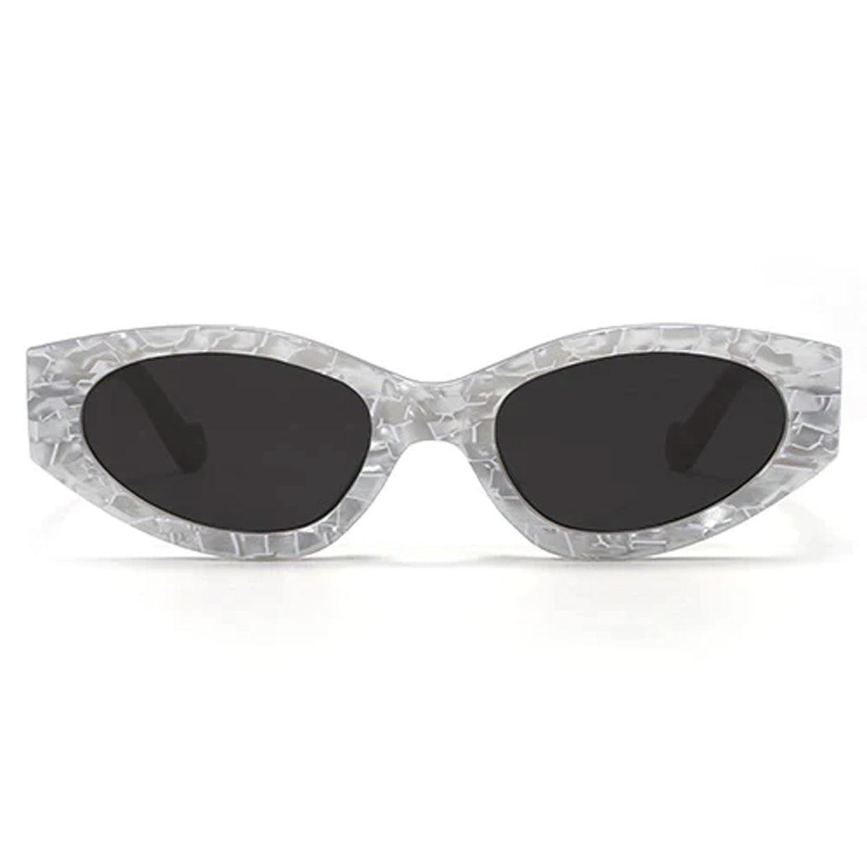 TopFoxx Kat x Money Moves - Silver Women's Cateye Sunglasses - Image 2