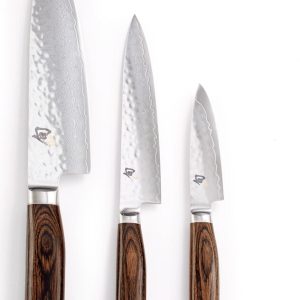 Shun Premier 3 Pc Starter Set: Paring 4. Utility 6.5. Chef's 8 in a Boxed Set