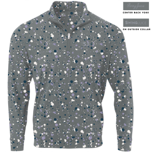 SwingJuice Golf Splatter Men's Quarter Zip