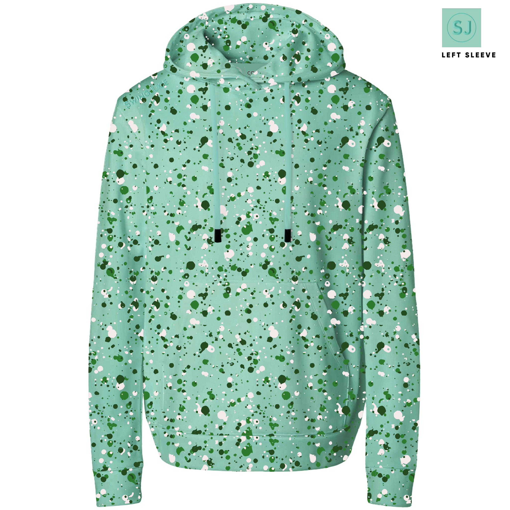 SwingJuice Golf Splatter Men's Performance Hoodie - Image 2