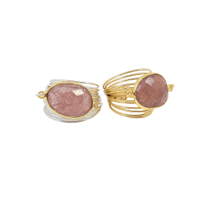 Torrey Ring with Cherry Quartz