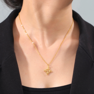 Goldtone Celtic Pendant Necklace