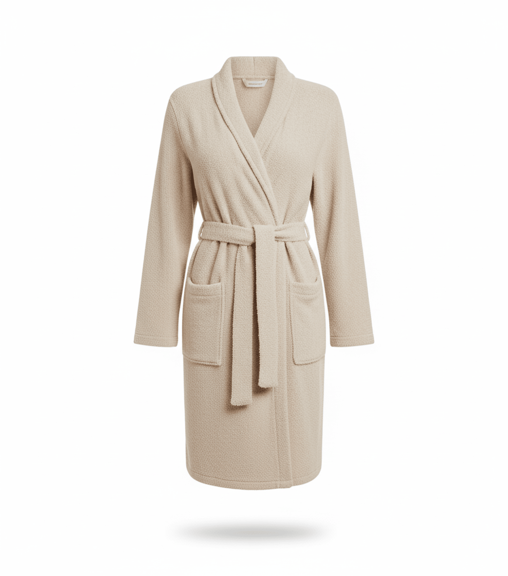 Barefoot Dreams Cozychic Lite Ribbed Robe - Women's Soft Loungewear Bathrobe with Shawl Collar; Tie Belt. Nylon-Rayon Blend - Image 2