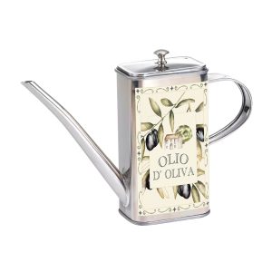 Fox Run Stainless Steel Olive Oil Dispenser With No Drip Spout. 16 Ounces
