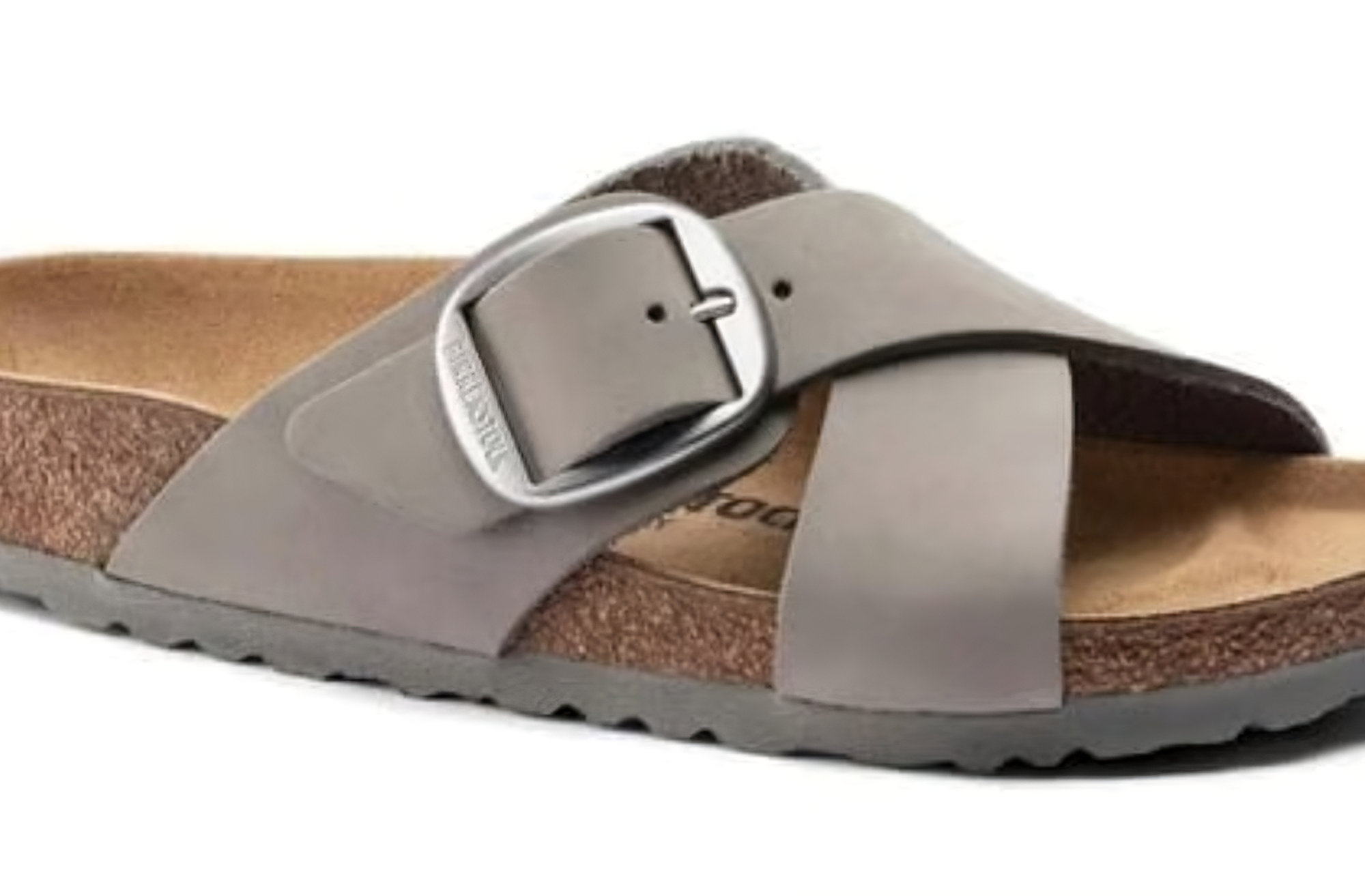 Birkenstock Siena Big Buckle Nubuk Leather Dove Gray