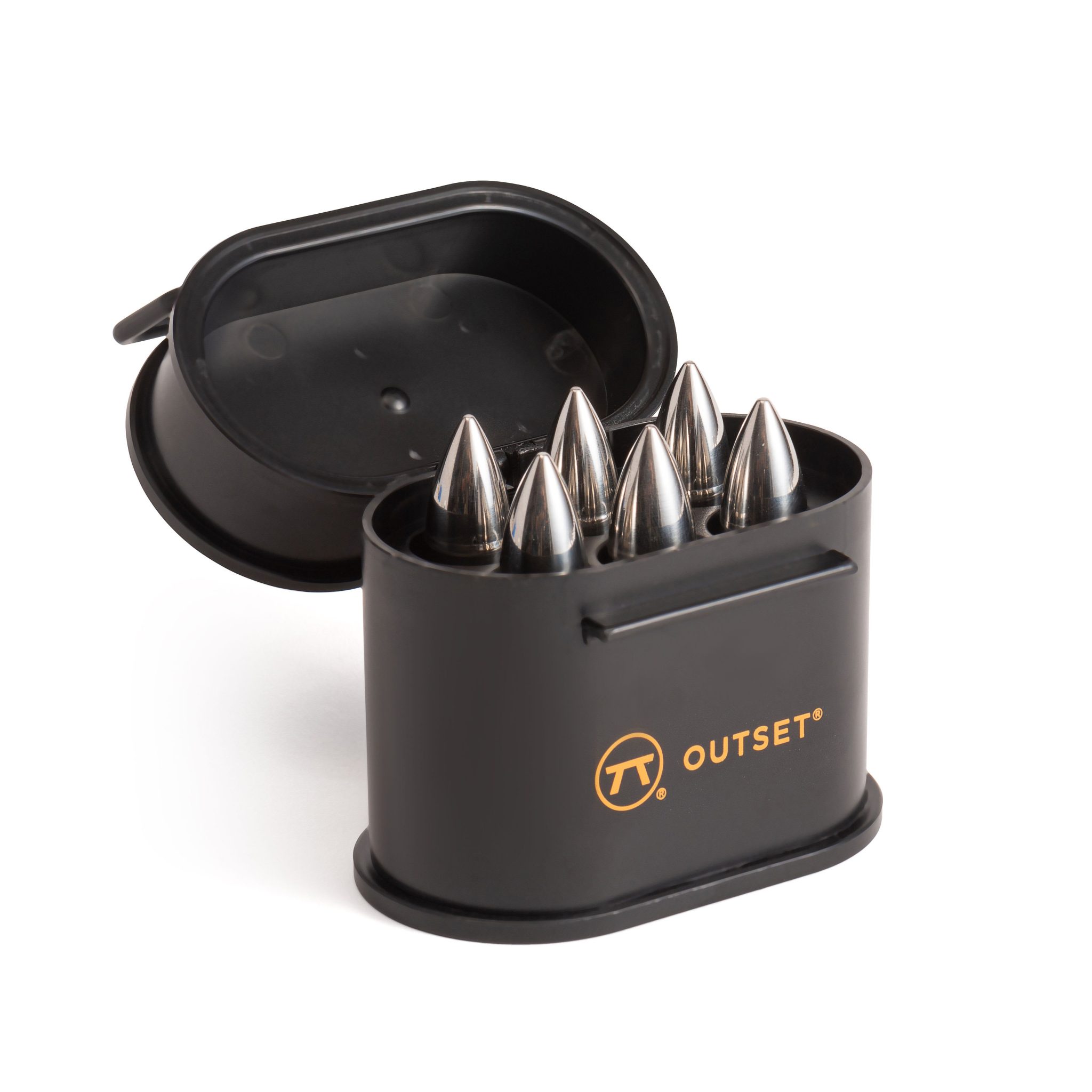 Outset Stainless Steel Whiskey Stones. Set of 6