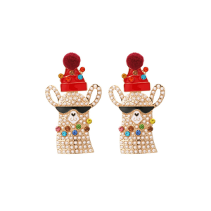 Don't AsK Cool Llama Christmas Earrings ?C Festive Holiday Jewellery for Women