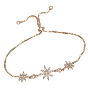 callura Goldtone Crystal North Star Adjustable Bracelet
