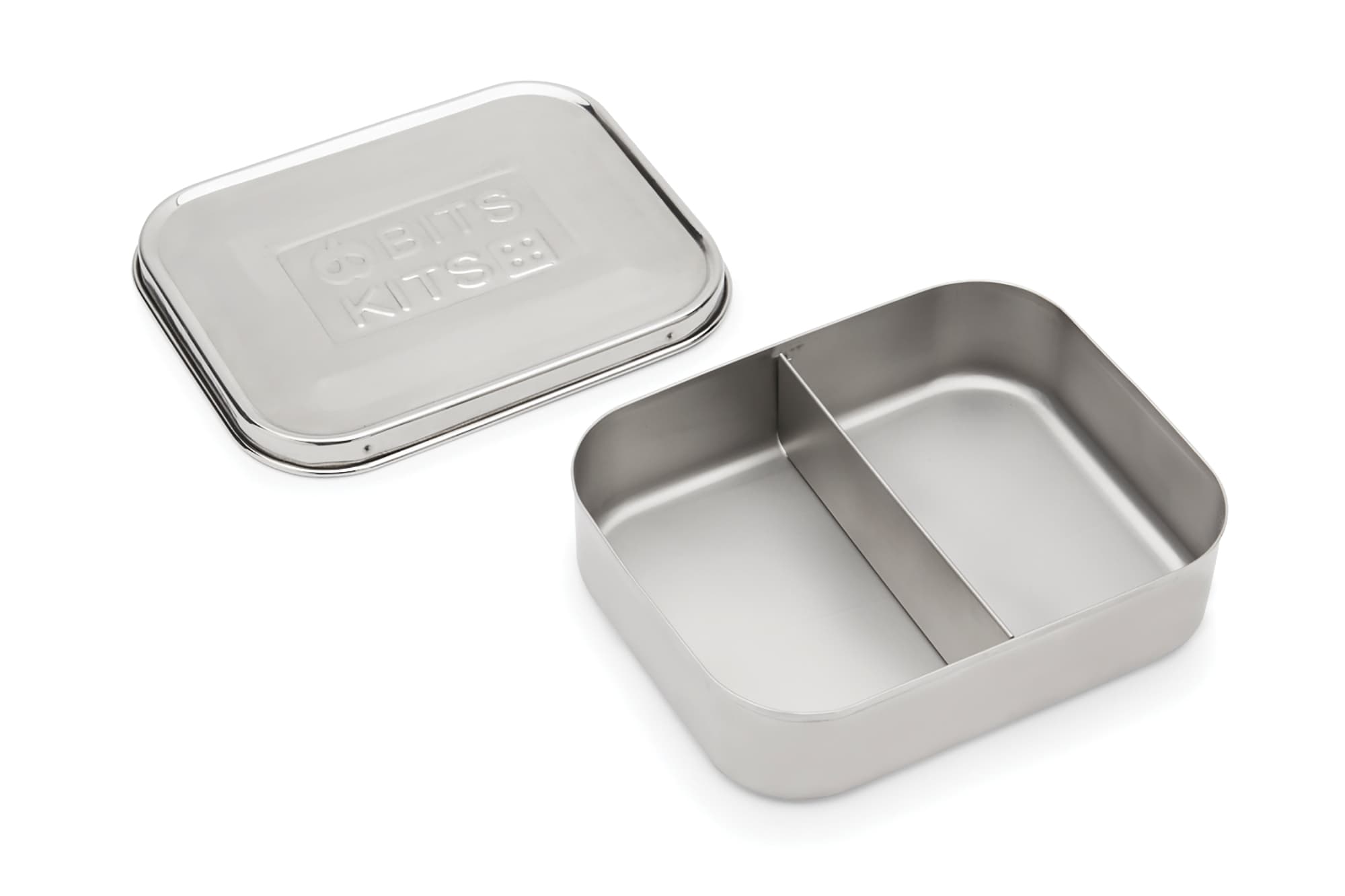 Bits Kits Stainless Steel Snack Container 2 sections
