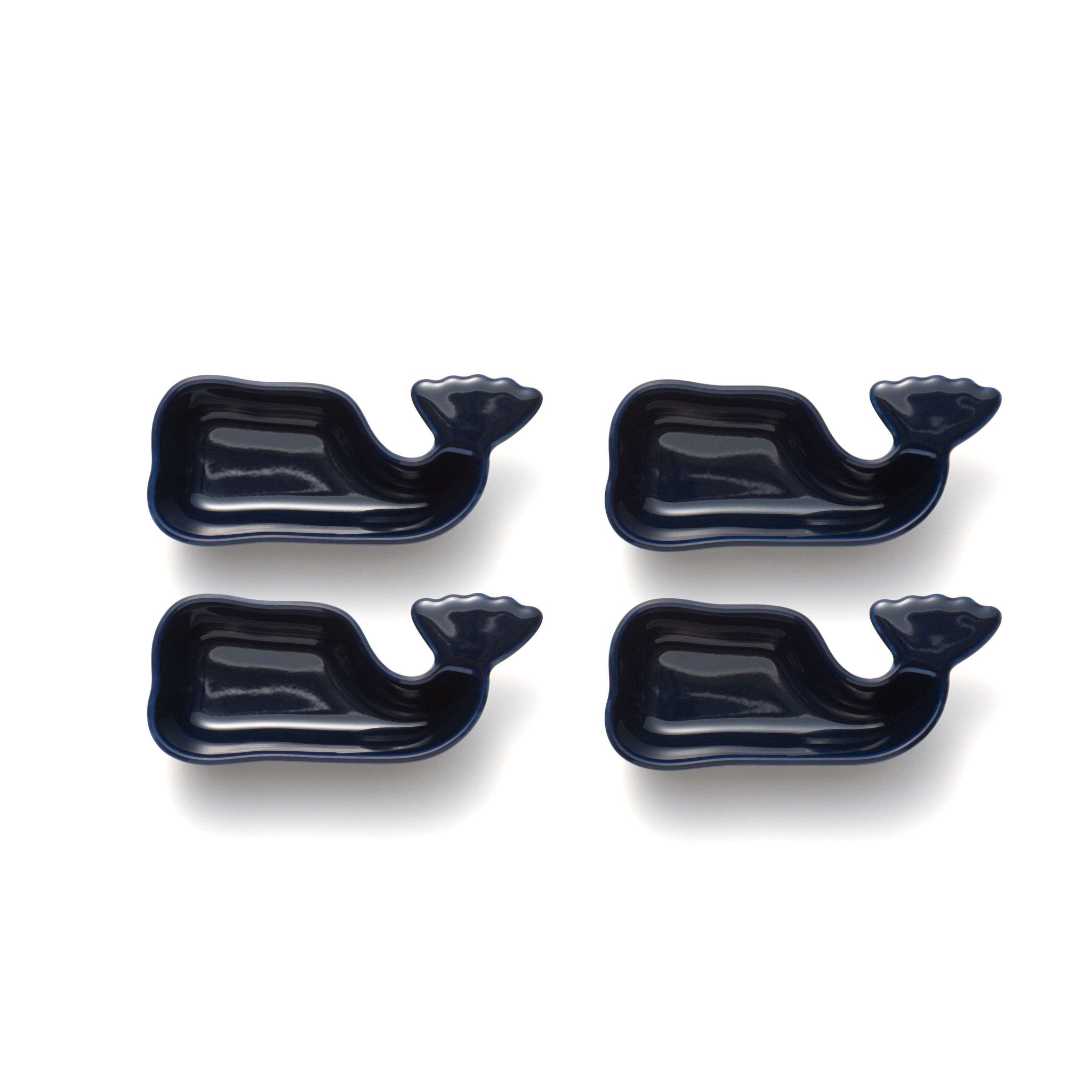 Nantucket Seafood Blue Whale Condiment Cups. Set of 4 Sauce Cups